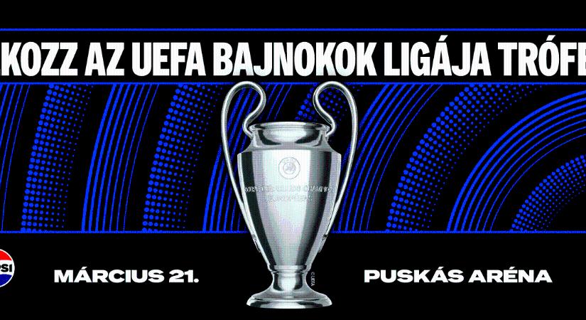 A BAJNOKOK LIGÁJA-TRÓFEA MAGYARORSZÁGRA ÉRKEZIK