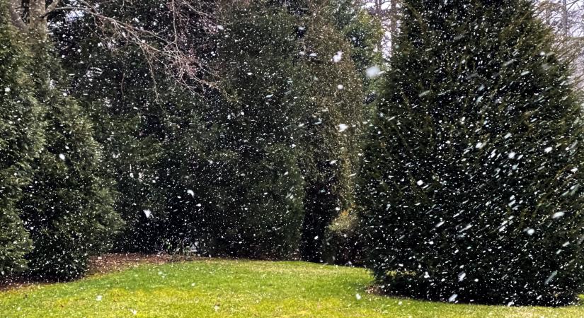 Visszatért a tél, újra esik a hó Magyarországon