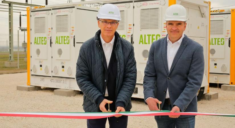 Újabb energiatárolót helyezett üzembe az ALTEO, ezúttal Banán