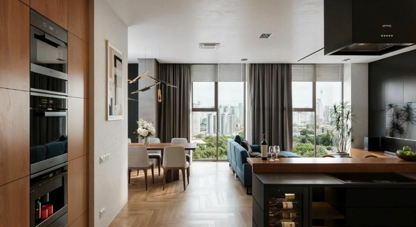 Minden részletében elegáns lakás egy negyvenes éveiben járó házaspár részére