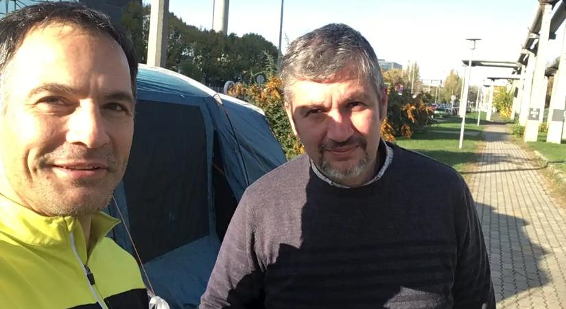 Földre teperték a volt rendőrt a Békemeneten