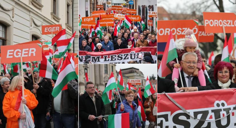 Orbán Viktor az országjárás egri állomásán: Nyugat-Európa Ukrajna miatt szenved, Magyarországot kívül kell tartani a háborúból