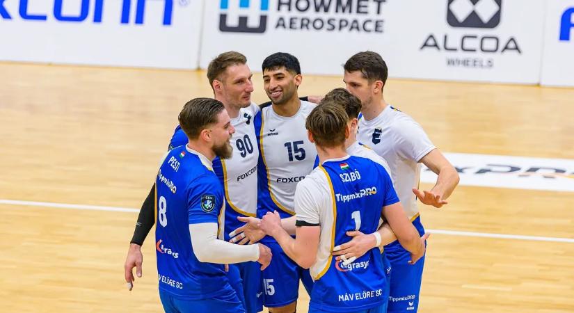 Döntőbe jutott a MÁV Előre férfi röplabdacsapata a Közép-európai Ligában