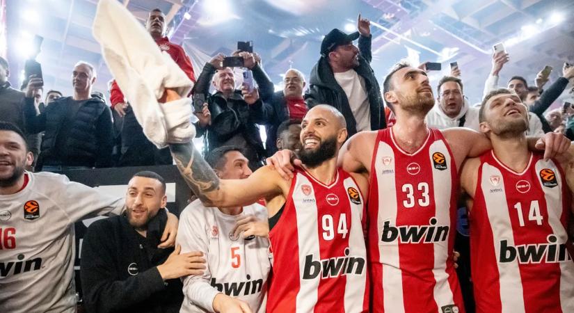 Férfi kosárlabda Euroliga: az Olympiakosz legyőzte az élen álló Fenerbahcét