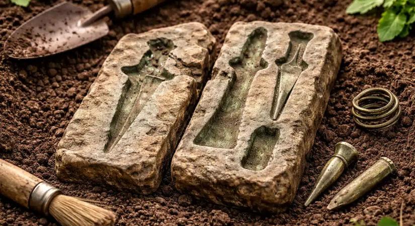 Véletlen felfedezés egy kertben – bronzkori öntőformát találtak