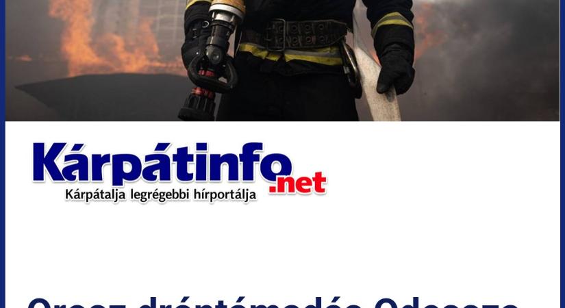 Orosz dróntámadás Odessza megyében – kritikus infrastruktúra sérült