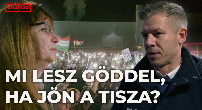 „A NER-bűnözés szimbóluma a Samsung akkugyára” – Magyar Péter Gödön járt