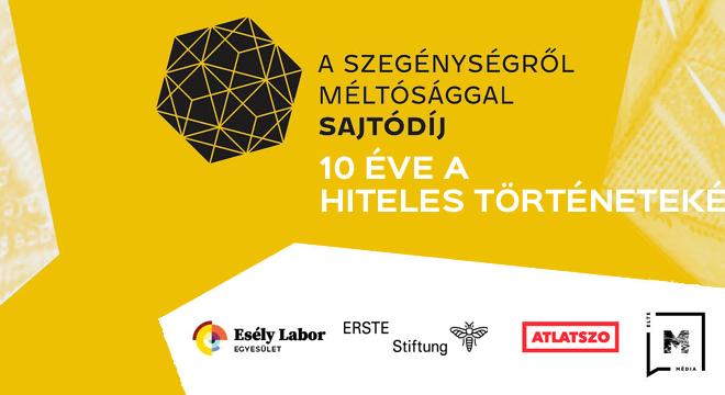 Idén április 3-ig lehet nevezni a Szegénységről Méltósággal Sajtódíjra