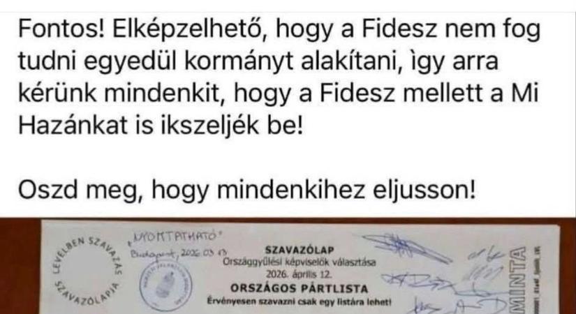 Tömeges választási jogsértést megvalósítva terjesztenek álhírt a tiszások