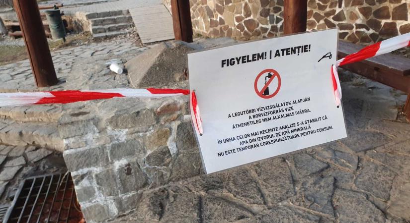 Átmenetileg nem iható a csíksomylói borvízforrás vize