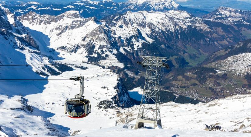 Lezuhant egy svájci sífelvonó kabinja