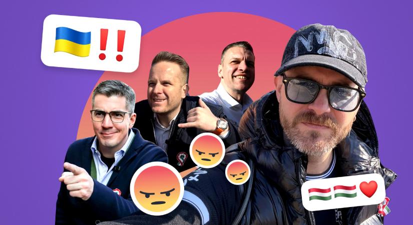 Trombitás Kristóf „ért oda” először a Tisza menetén készült ukrán zászlós képhez, aztán pár perc múlva jöttek a többiek