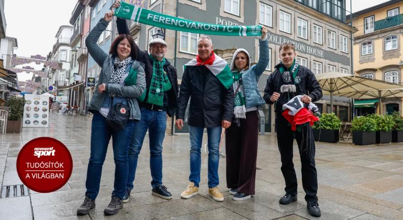 Bevették Braga utcáit a Ferencváros szurkolói – Fotók