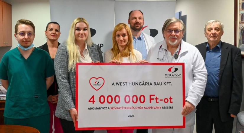 A győri cég 4 milliós adománya a Petz Szívkatéterezési Alapítványának - fotók