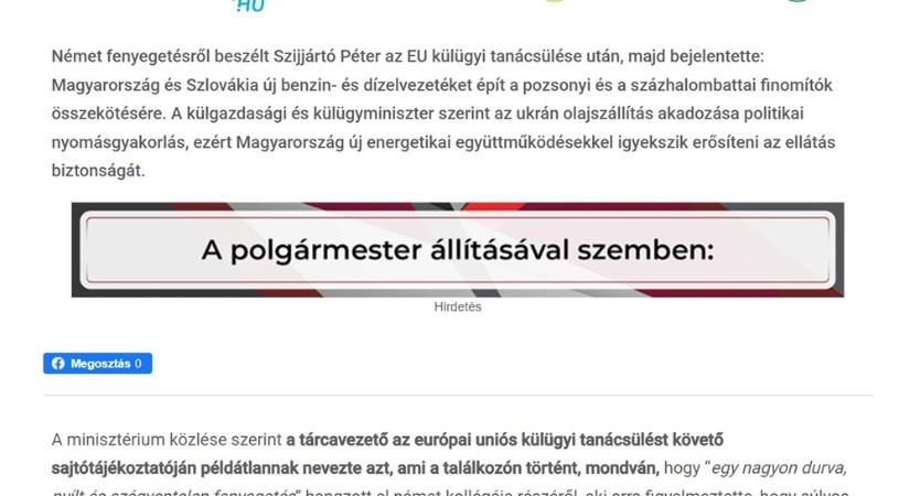 A Győr-Szol a Győr Médiánál “vásárolt” hirdetésben bizonygatja még mindig, hogy minden pénz megvan