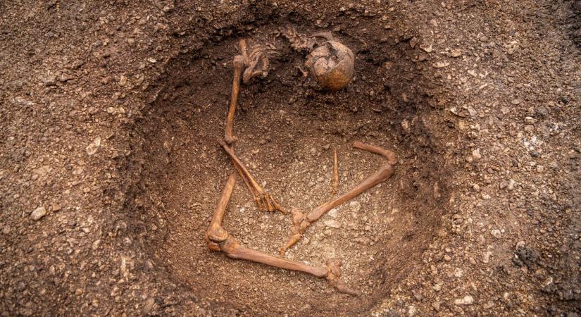 Ülő gall csontvázra bukkantak egy dijoni iskola mellett