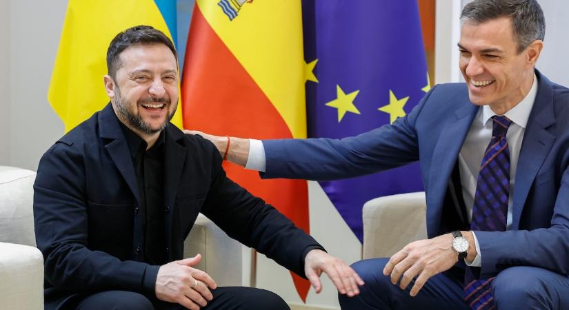 Zelenszkij elérte célját Spanyolországban