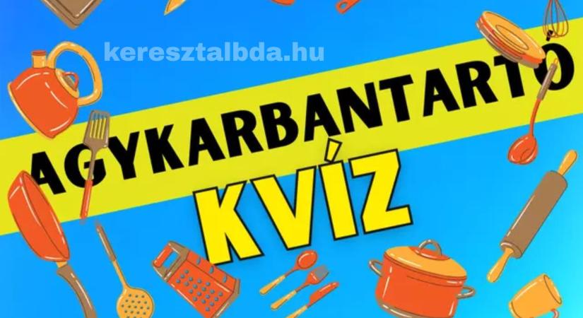 Agykarbantartó feladat: Trükkös kvíz a konyhai eszközökkel, vajon emlékszel a pontos sorrendre?