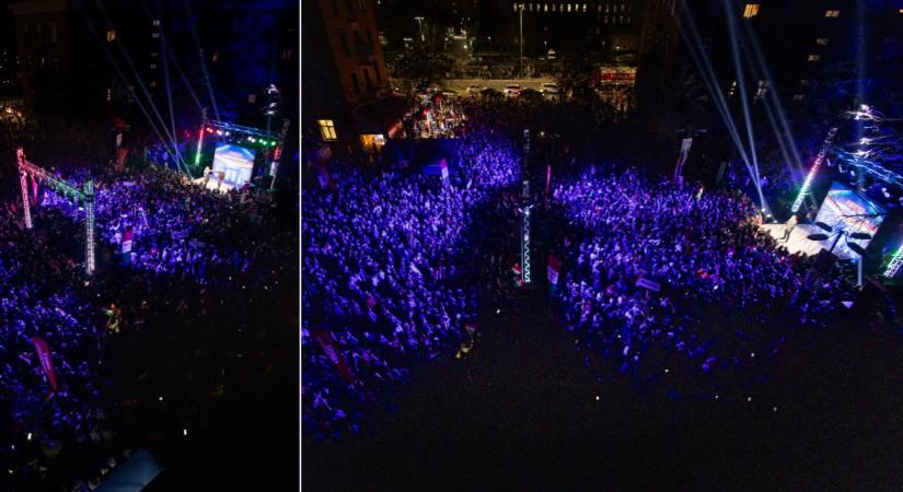 Ezek a fotók magukért beszélnek: teljesen megtelt a Dózsa György tér, egy gombostűt sem lehet leejteni