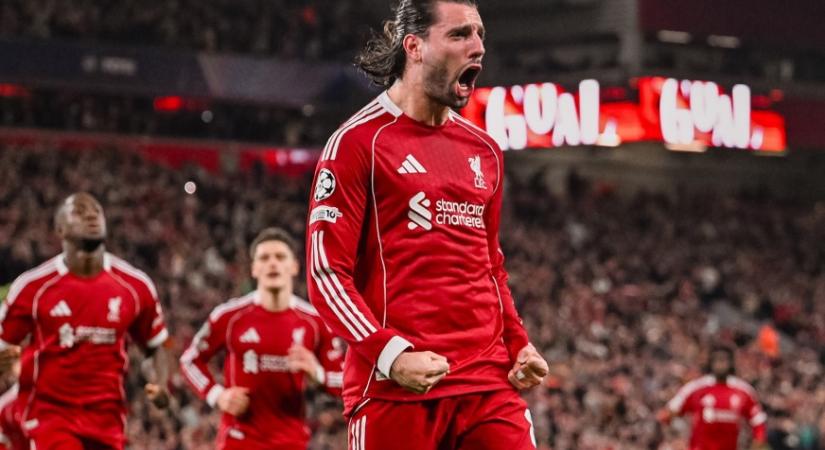 Bajnokok Ligája – Szoboszlai gólt lőtt, továbbjutott a Liverpool