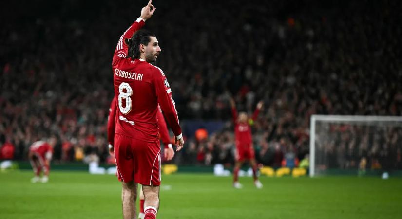 Szoboszlai Dominik lett a meccs embere, majd Steven Gerarrddal állt a kamera elé