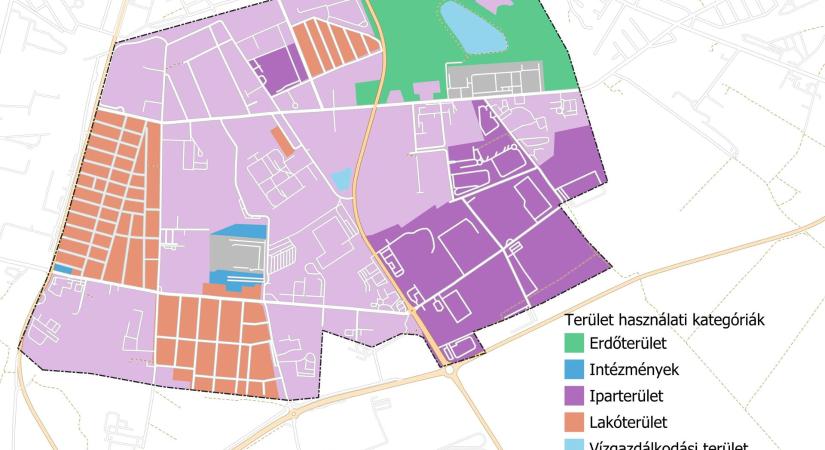 A kecskeméti Szent László-város ipari területe és a beékelődő lakóterület konfliktusa – Fekete Gyöngyvér diplomamunkája