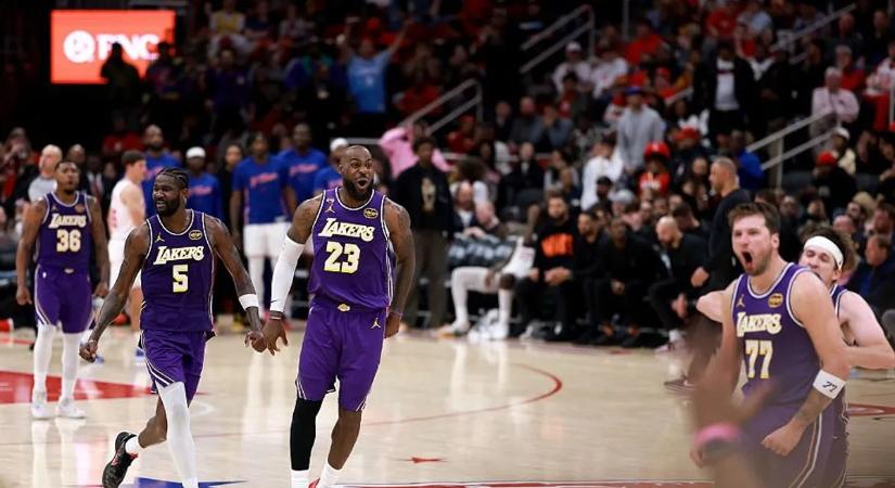 A 70 pontig jutó Luka Doncic, LeBron James duó vezette győzelemre a Lakerst – videó