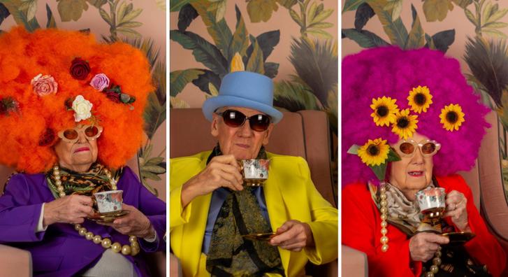 Ragyogó pillanatok, mókás fotózás dobta fel az idősek otthona lakóinak napját