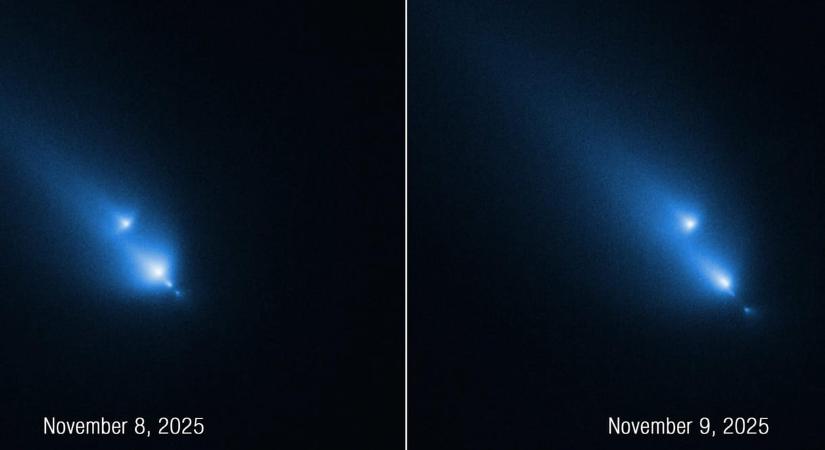 A Hubble előtt törött darabokra egy üstökös, ennél jobb dolog nem is történhetett volna a tudománnyal – videó
