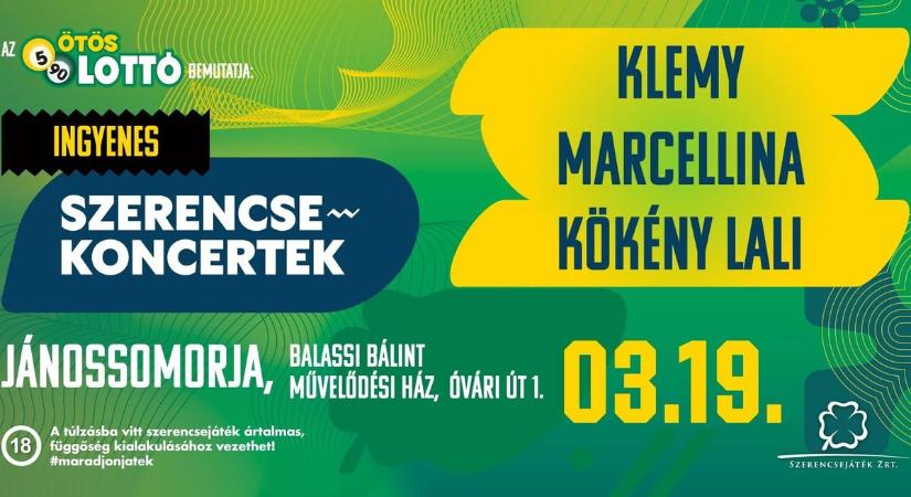 Szerencsekoncert: Klemy, Marcellina és Kökény Lali Jánossomorján