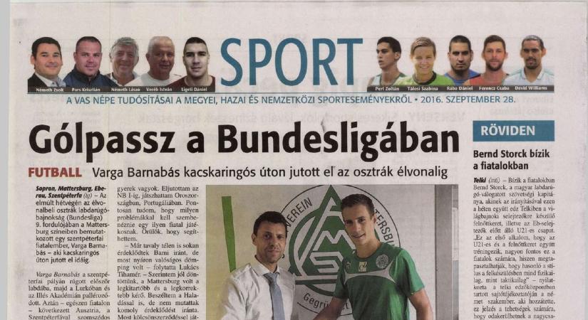 Varga Barnabás: megtaláltuk az első interjút!