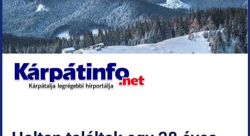 Holtan találtak egy 28 éves ukrán férfit a romániai hegyekben