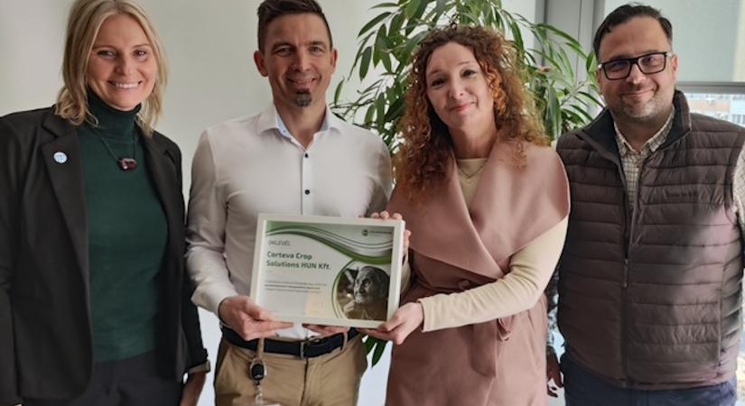 A Corteva gyémánt fokozatú elismerést kapott a Magyar Élelmiszerbanktól
