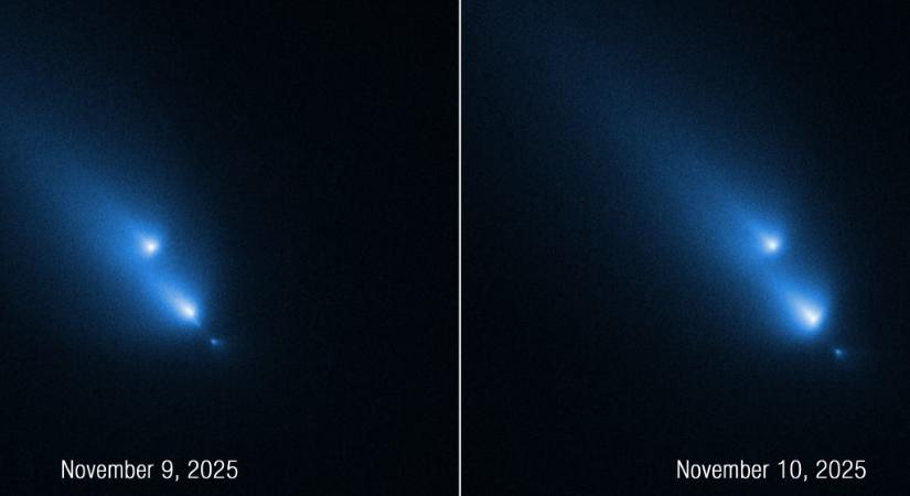 Véletlenül megfigyelték, ahogy darabokra esik egy üstökös