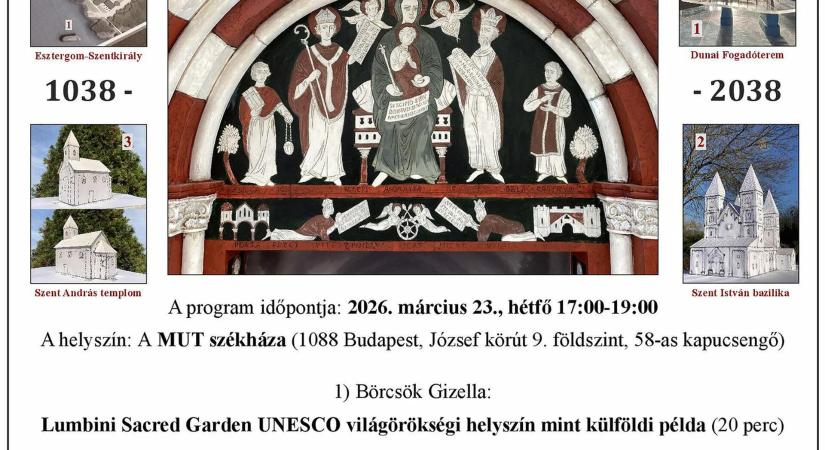 A szent kert mint szakrális örökség – előadások a MUT székházban