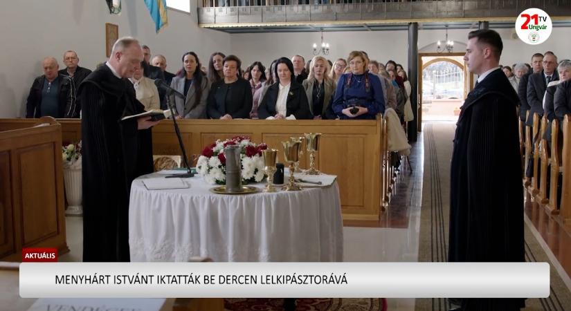 Aktuális (2026.03.19) Menyhárt Istvánt iktatták be Dercen lelkipásztorává (videó)