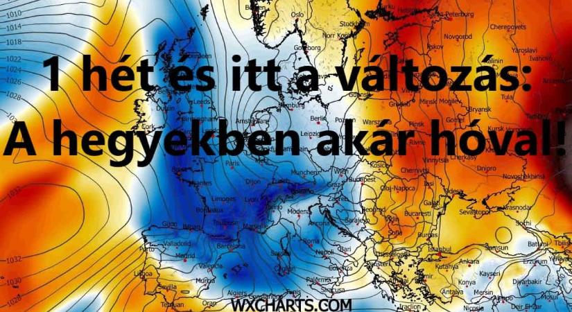 1 hét és itt a változás: A hegyekben akár hóval!