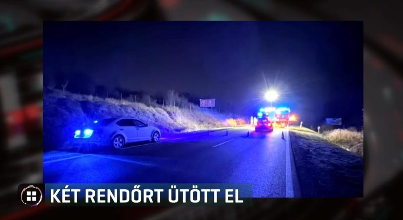 Két rendőrt gázolt el egy autós a veszprémi elkerülőn hajnalban