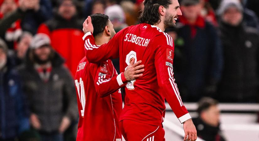 A Liverpool a negyeddöntőbe, Szoboszlai a BL álomcsapatába masírozott