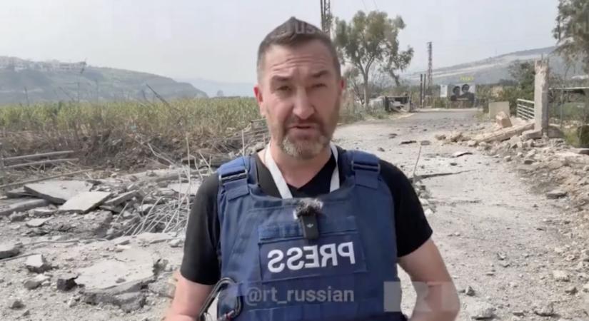 Sokkoló videó, élő adásban csapódott be egy légibomba a tudósító mögött