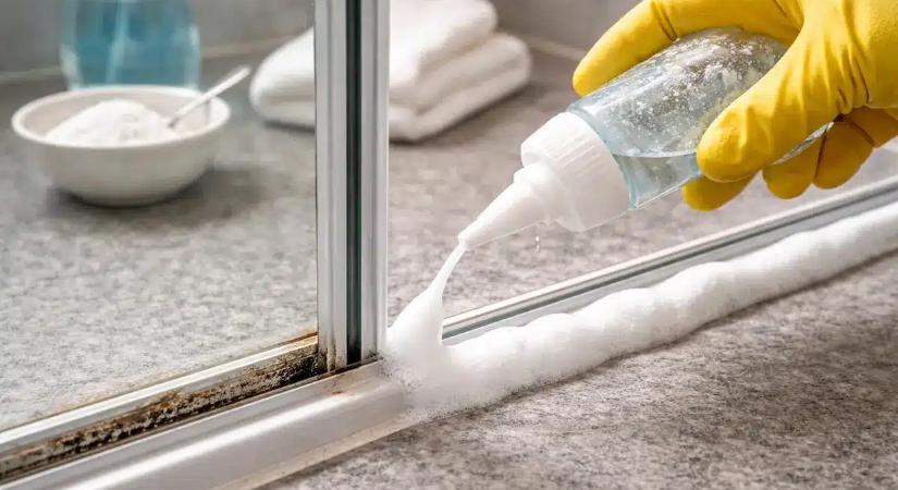 Ezzel a trükkel súrolás nélkül tisztíthatod meg a zuhanytömítéseket