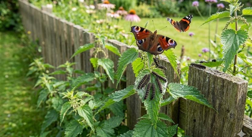 A kertészek irtják, a lepkék imádják: ezért aranyat ér a csalán a kerítés tövében