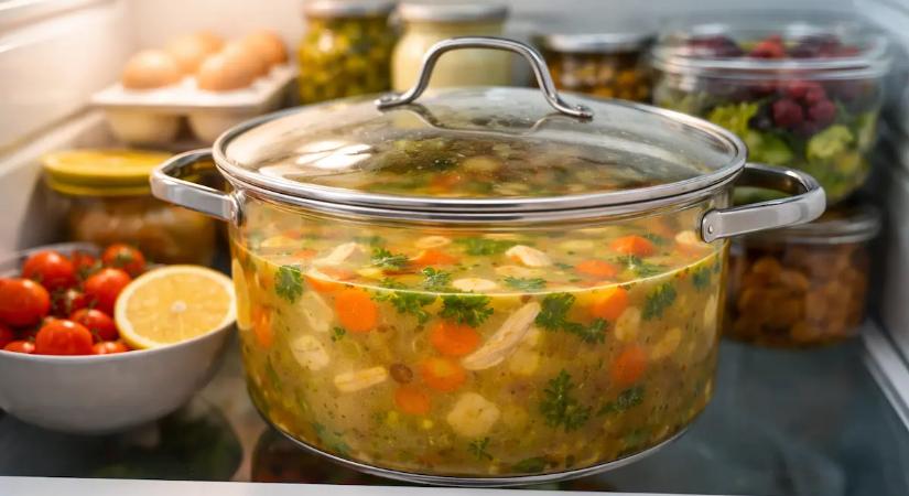 Mennyi ideig tartható el a leves a hűtőben?