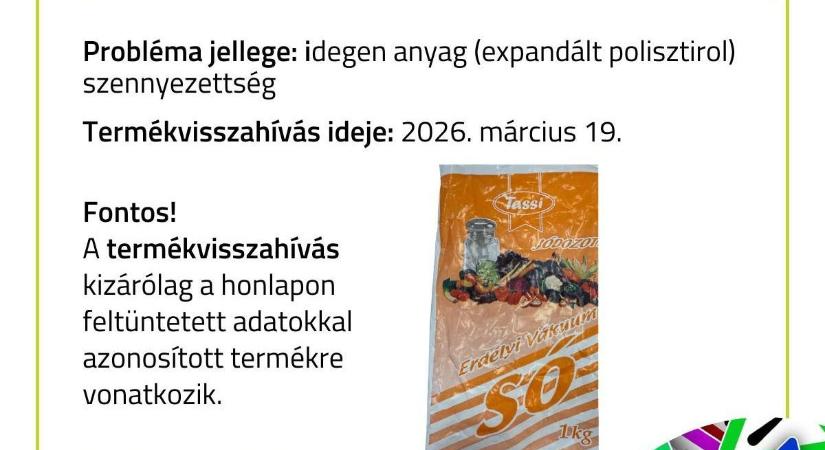 Ez már nem egy csipet - vigyázat, durva dolog, hungarocell került ebbe a sóba!