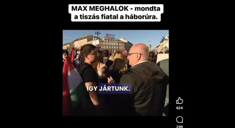 „Max meghalok!” – mondta a tiszás fiatal egy háborúra vonatkozó kérdésre (VIDEÓ)