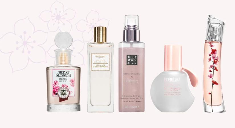 Parfümösüvegbe zárt sakura: varázslatos cseresznyevirágos illatok