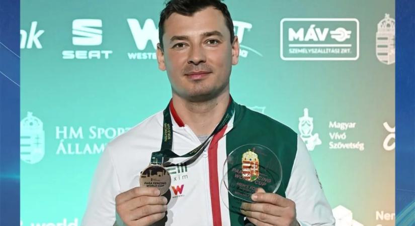 Osváth Richárd érmet szerzett a budapesti paravívó-világkupaversenyen