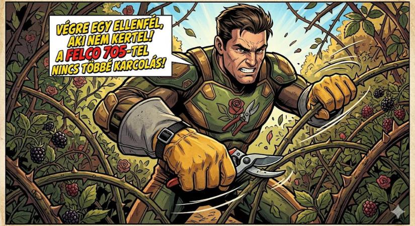 FELCO 705 rózsavágó kesztyű: rózsához, málnához és szederhez is remek, ha valami visszaszúr