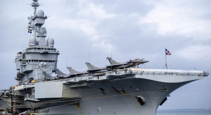 Egy tengerész sportalkalmazása elárulta, hol volt éppen a Charles de Gaulle repülőgép-hordozó