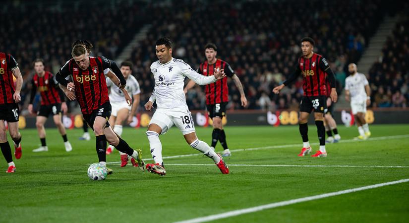 PL: hiába vezetett kétszer is, nem bírt a Bournemouth-szal a Manchester United – videóval